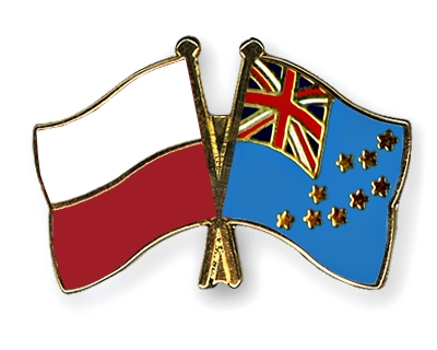 Fahnen Pins Polen Tuvalu