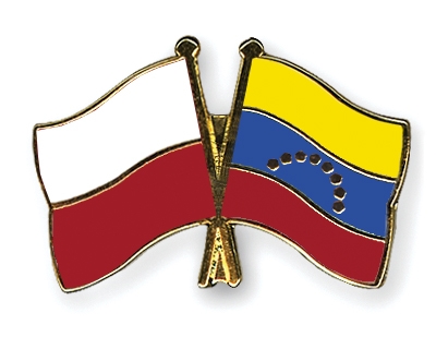 Fahnen Pins Polen Venezuela