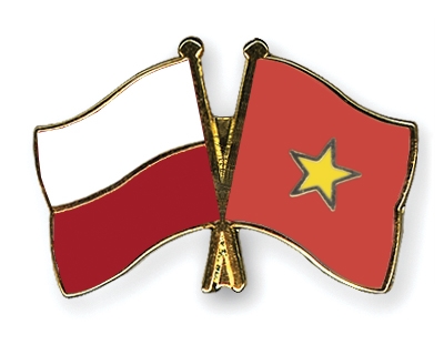 Fahnen Pins Polen Vietnam
