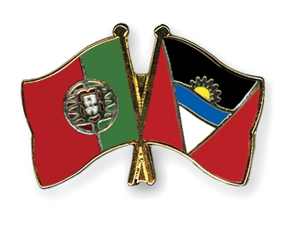 Fahnen Pins Portugal Antigua-und-Barbuda