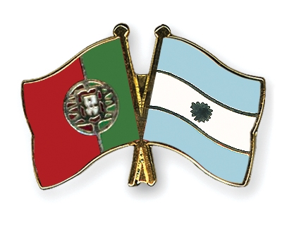 Fahnen Pins Portugal Argentinien