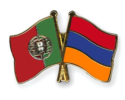 Fahnen Pins Portugal Armenien