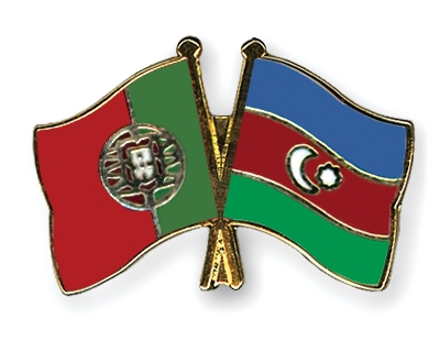 Fahnen Pins Portugal Aserbaidschan