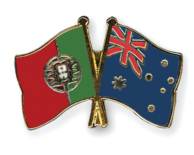 Fahnen Pins Portugal Australien