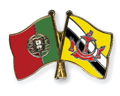 Fahnen Pins Portugal Brunei-Darussalam