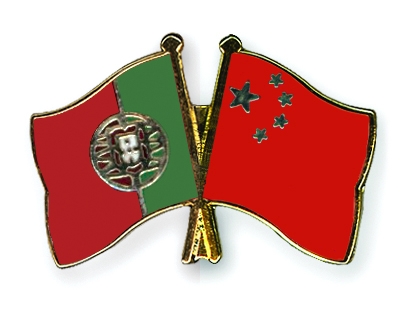 Fahnen Pins Portugal China