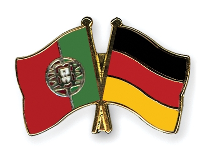 Fahnen Pins Portugal Deutschland
