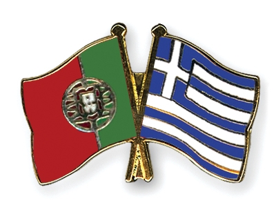 Fahnen Pins Portugal Griechenland