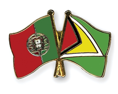 Fahnen Pins Portugal Guyana