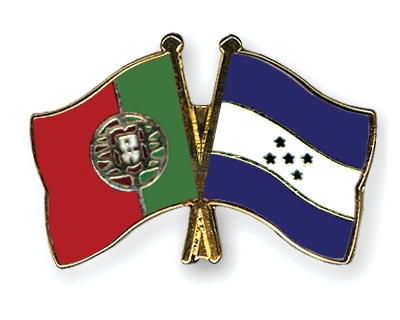 Fahnen Pins Portugal Honduras