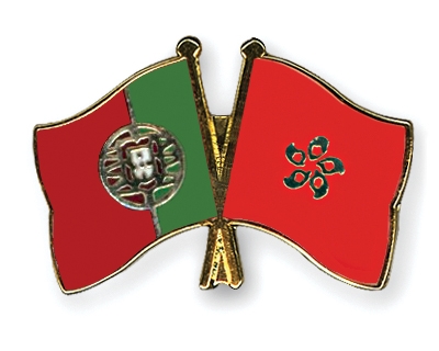 Fahnen Pins Portugal Hong-Kong