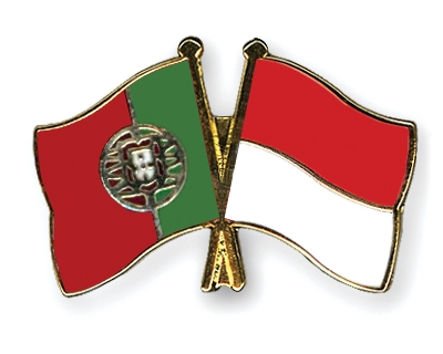 Fahnen Pins Portugal Indonesien