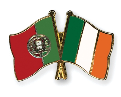 Fahnen Pins Portugal Irland