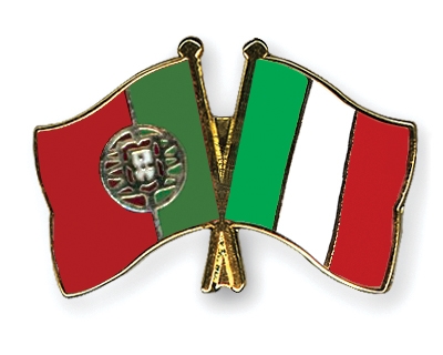Fahnen Pins Portugal Italien