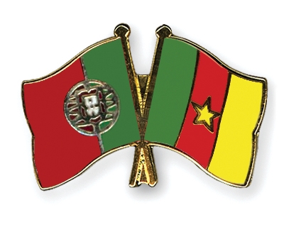 Fahnen Pins Portugal Kamerun