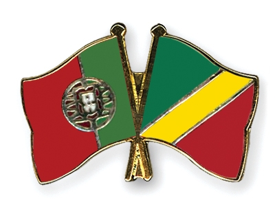 Fahnen Pins Portugal Kongo-Republik