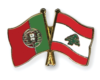 Fahnen Pins Portugal Libanon