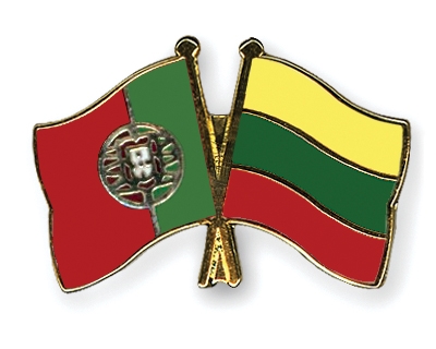 Fahnen Pins Portugal Litauen