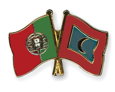 Fahnen Pins Portugal Malediven