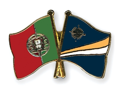 Fahnen Pins Portugal Marshallinseln