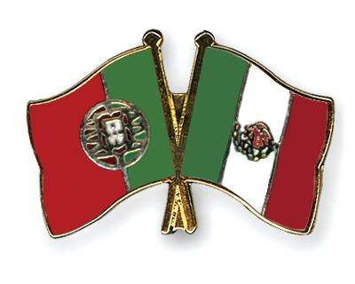 Fahnen Pins Portugal Mexiko