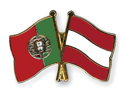 Fahnen Pins Portugal sterreich