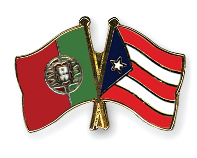 Fahnen Pins Portugal Puerto-Rico