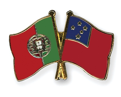 Fahnen Pins Portugal Samoa