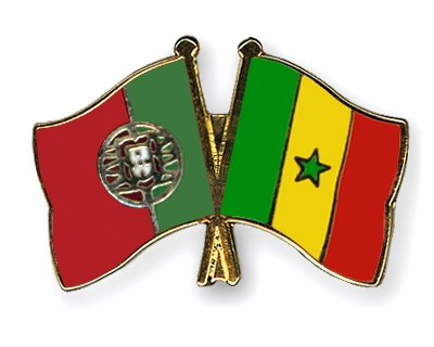 Fahnen Pins Portugal Senegal