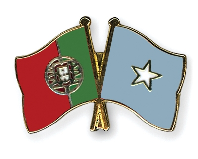 Fahnen Pins Portugal Somalia