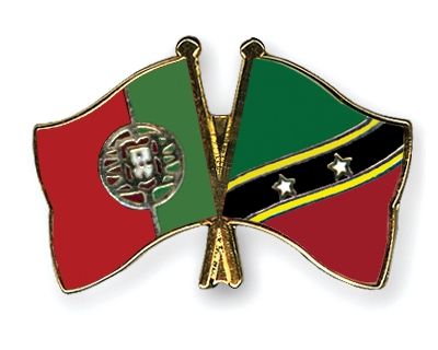 Fahnen Pins Portugal St-Kitts-und-Nevis