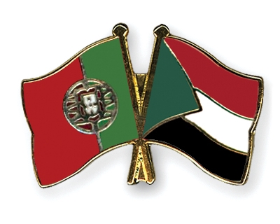 Fahnen Pins Portugal Sudan