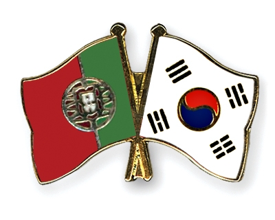 Fahnen Pins Portugal Sdkorea