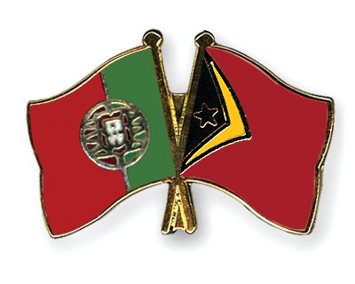 Fahnen Pins Portugal Timor-Leste