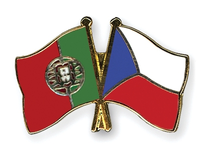 Fahnen Pins Portugal Tschechische-Republik