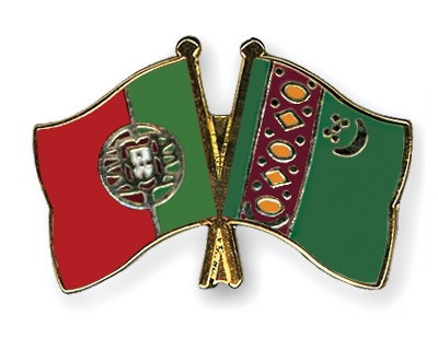 Fahnen Pins Portugal Turkmenistan