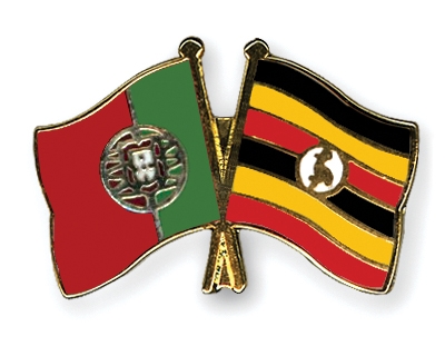 Fahnen Pins Portugal Uganda