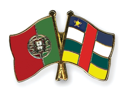 Fahnen Pins Portugal Zentralafrikanische-Republik