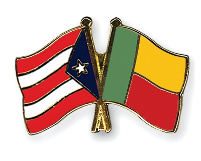 Fahnen Pins Puerto-Rico Benin