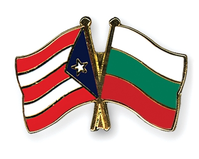 Fahnen Pins Puerto-Rico Bulgarien