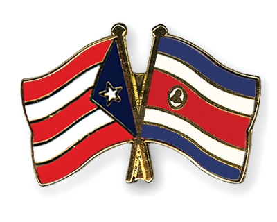 Fahnen Pins Puerto-Rico Costa-Rica