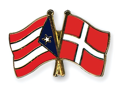 Fahnen Pins Puerto-Rico Dnemark