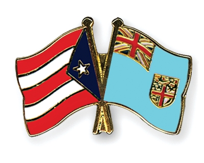 Fahnen Pins Puerto-Rico Fidschi