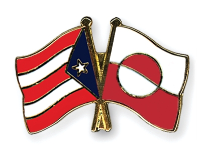 Fahnen Pins Puerto-Rico Grnland