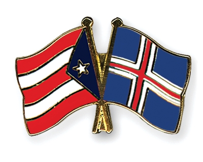 Fahnen Pins Puerto-Rico Island