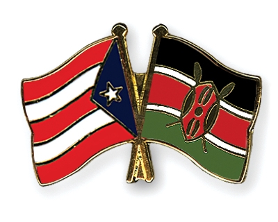 Fahnen Pins Puerto-Rico Kenia