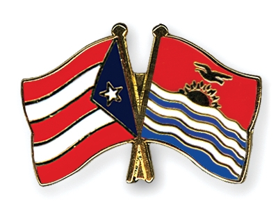 Fahnen Pins Puerto-Rico Kiribati