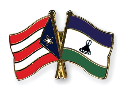 Fahnen Pins Puerto-Rico Lesotho