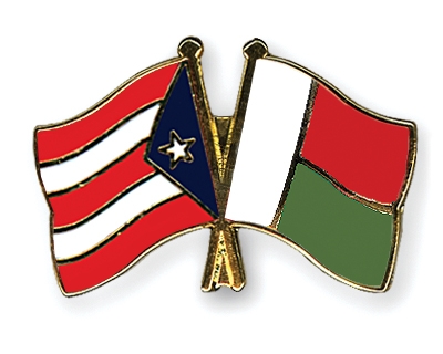 Fahnen Pins Puerto-Rico Madagaskar