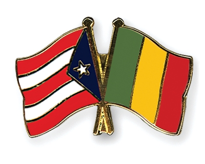 Fahnen Pins Puerto-Rico Mali